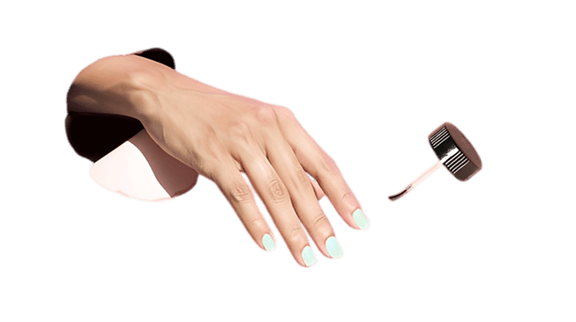 Minimalist nude manicure